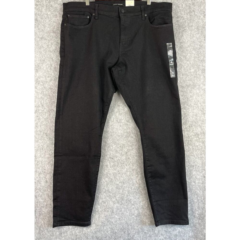 Lucky Brand 110 Slim Jeans Mens 40x32 Black Advanced Stretch Denim Casual NEW